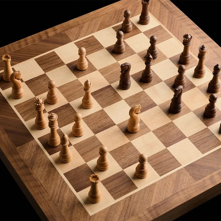 PHANTOM Wireless Grand Classical Smart Chessboard, Dark Walnut