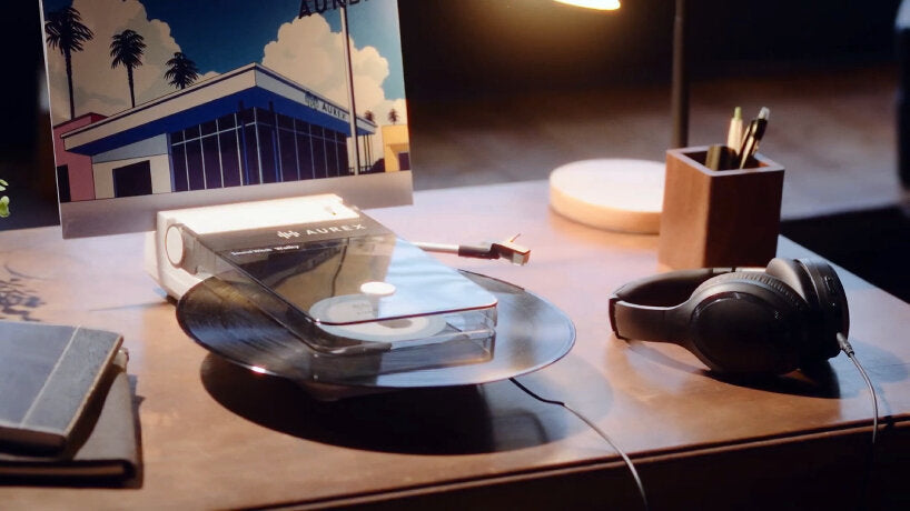 Aurex AX-RP10(W) Portable Wireless Record Player by Toshiba