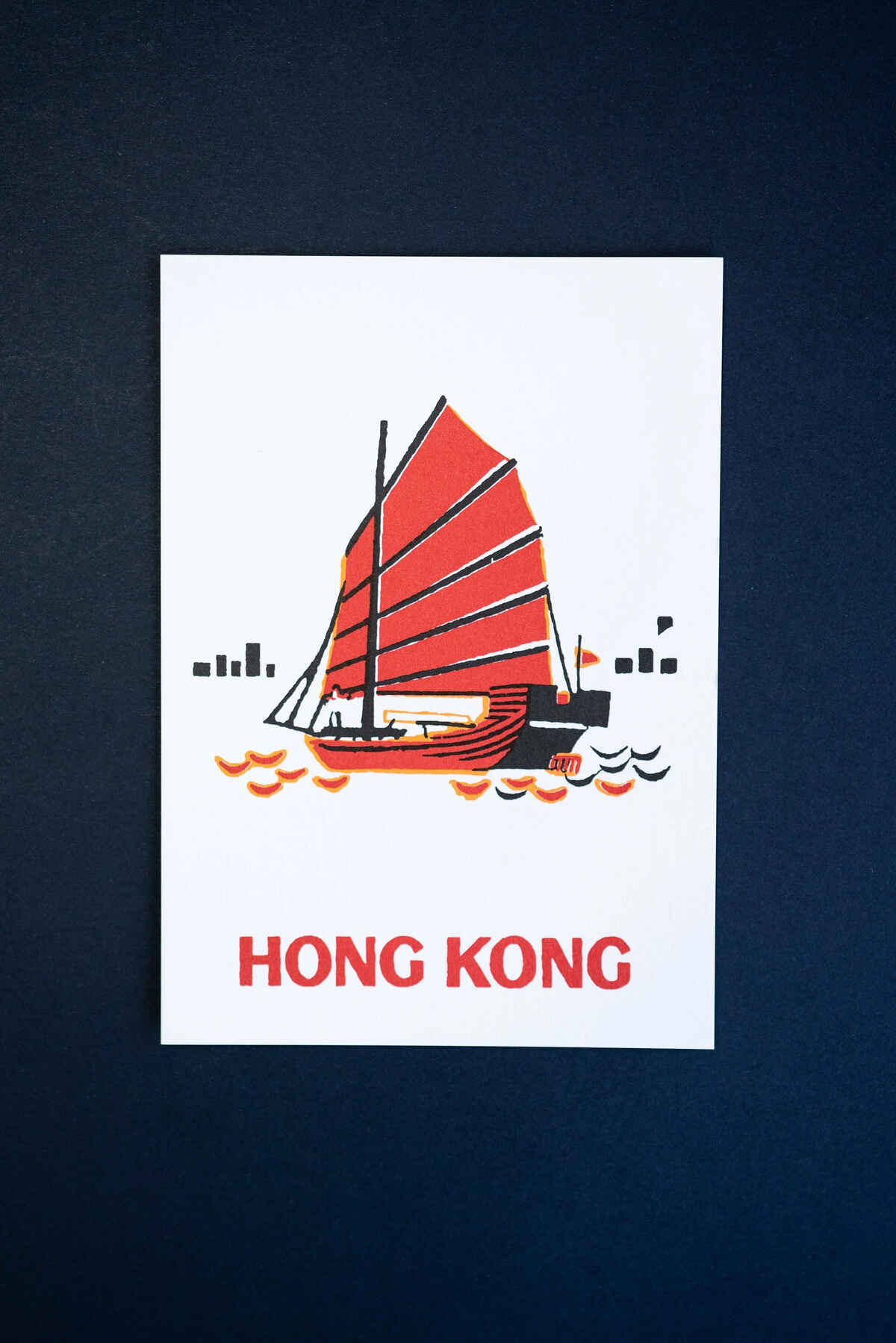 Hong Kong Artwork Postcard | Tiny Island - Wake Concept Store
