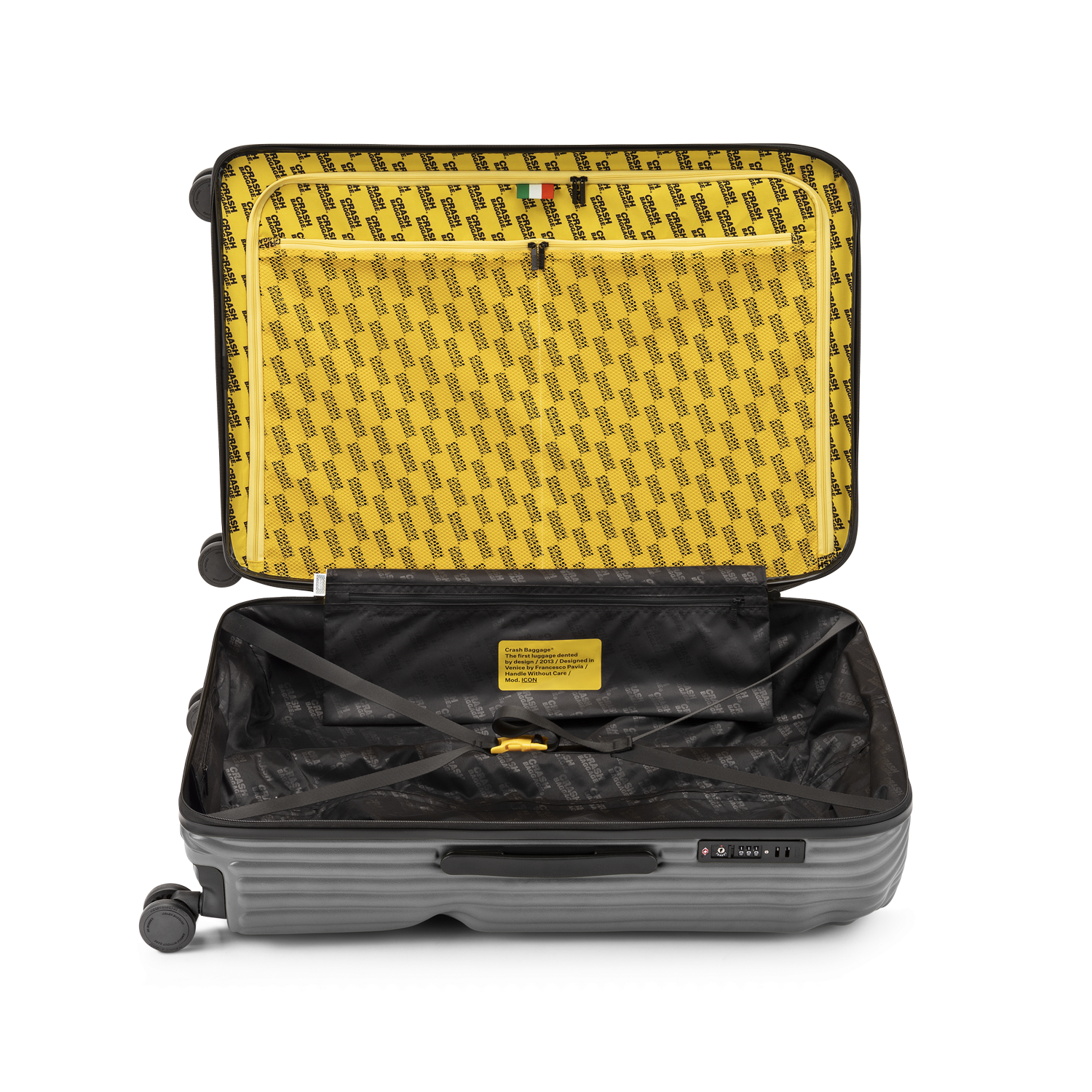 Stripe, Large 4 Wheels Suitcase | Crash Baggage - Wake Concept Store