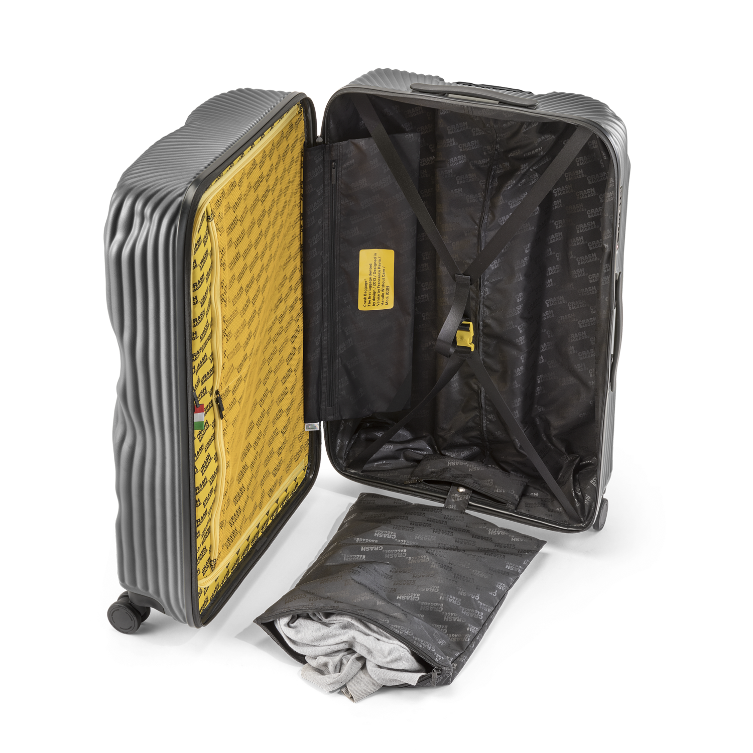 Stripe, Large 4 Wheels Suitcase | Crash Baggage - Wake Concept Store