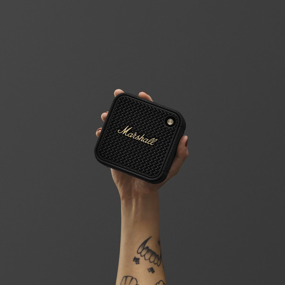 WILLEN II Portable Speaker, Black and Brass