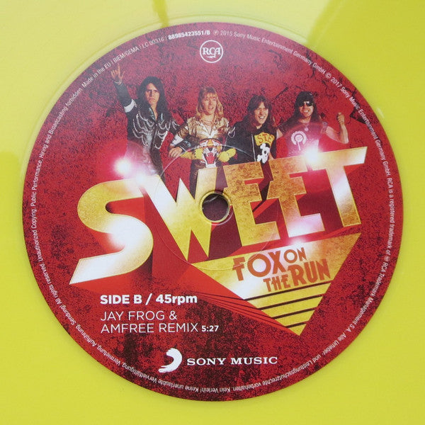 The Sweet : Fox On The Run (12", RSD, Single, RE, Yel)