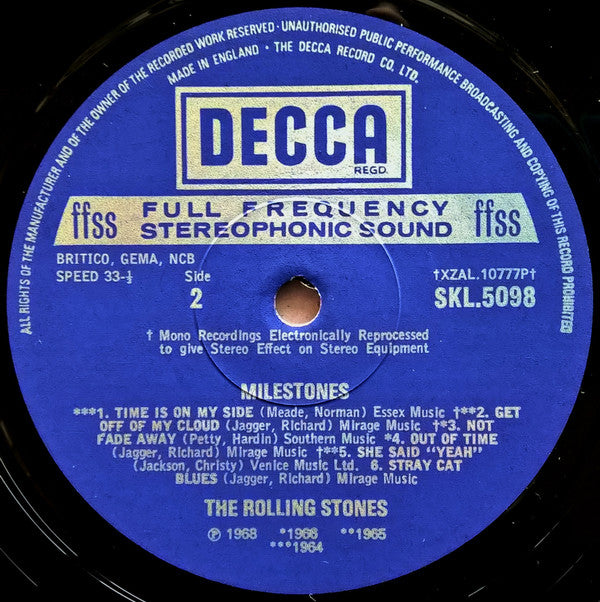 The Rolling Stones : Milestones (LP, Album, Comp)