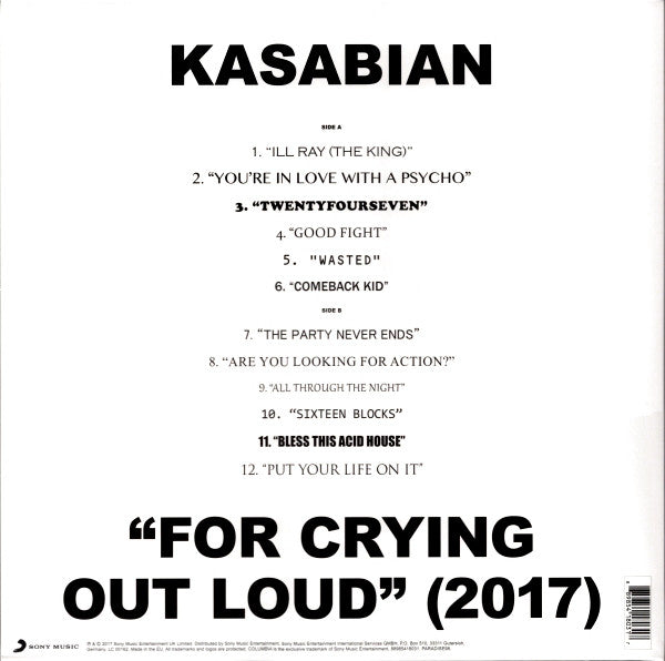 Kasabian : For Crying Out Loud (2017) (LP, Album, 180 + CD, Album)