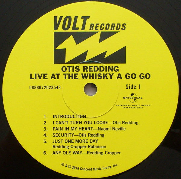 Otis Redding : Live At The Whisky A Go Go (2xLP, Album, 180)