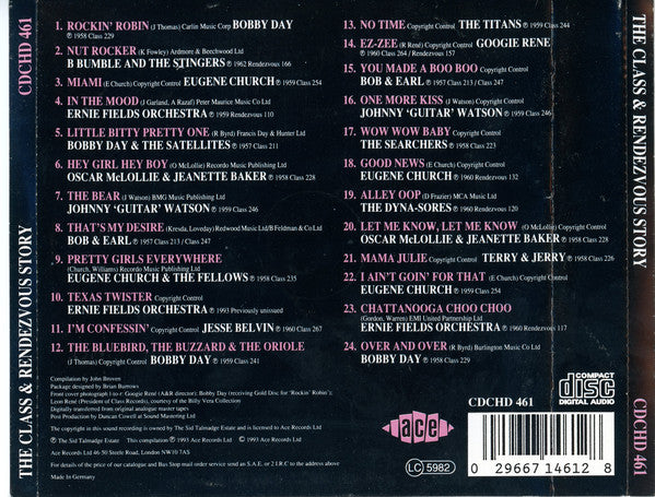 Various : The Class & Rendezvous Story (CD, Comp, RM)