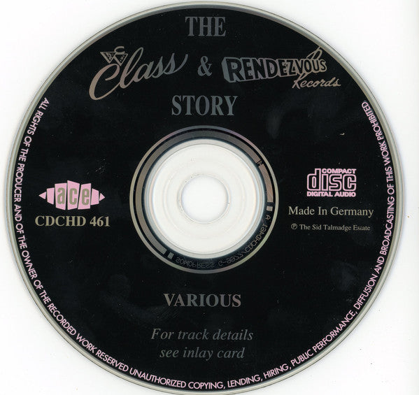 Various : The Class & Rendezvous Story (CD, Comp, RM)
