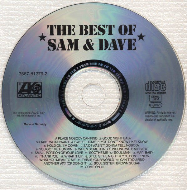 Sam & Dave : The Best Of Sam & Dave (CD, Comp, RE, RP)