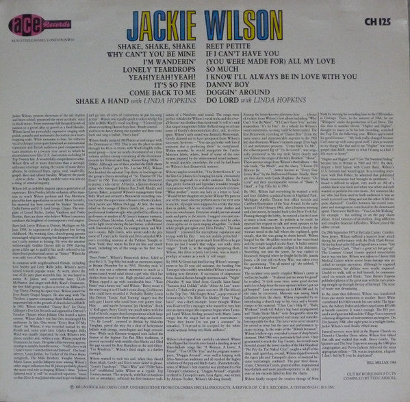 Jackie Wilson : Reet Petite (LP, Comp, Mono)
