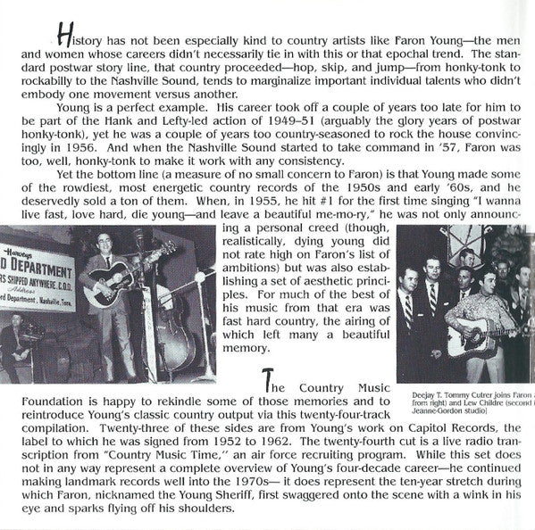 Faron Young : Live Fast, Love Hard: Original Capitol Recordings 1952-1962 (CD, Comp)