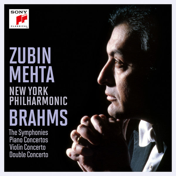 Zubin Mehta, The New York Philharmonic Orchestra : Brahms - The Symphonies - Piano Concertos - Violin Concerto - Double Concerto (8xCD, RE, RM + Box, Comp, RM)
