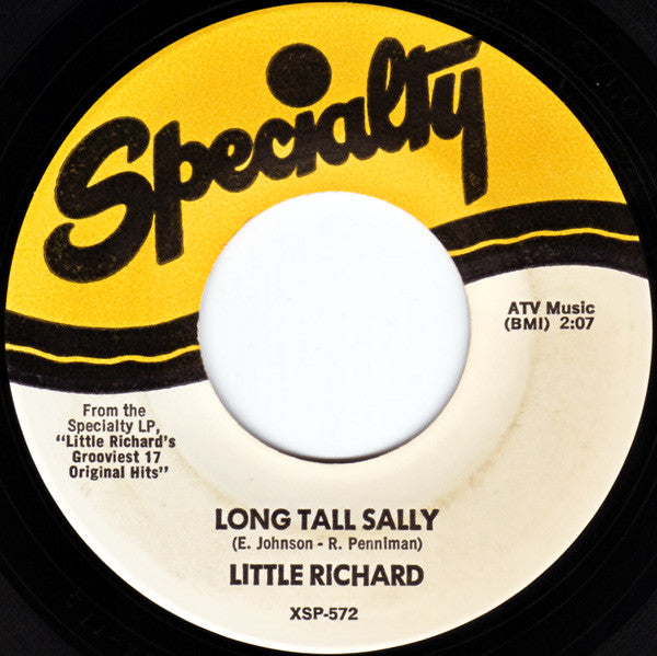 Little Richard : Long Tall Sally / Slippin' And Slidin' (7", RP)