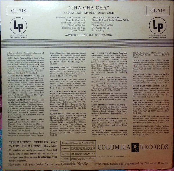 Xavier Cugat And His Orchestra : Cha Cha Cha (LP, Album, Mono, Hol)