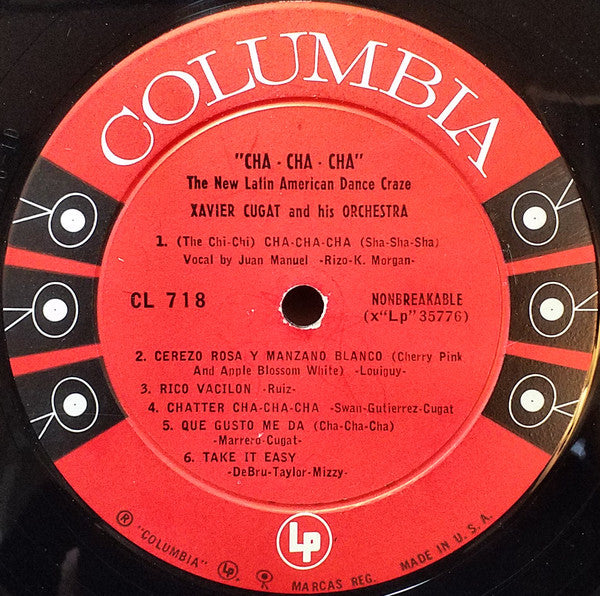 Xavier Cugat And His Orchestra : Cha Cha Cha (LP, Album, Mono, Hol)
