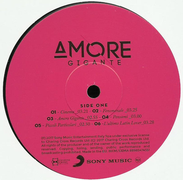 Gianna Nannini : Amore Gigante (LP, Album, Gat)