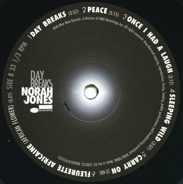 Norah Jones : Day Breaks (2xLP, Album, Dlx, Ltd, RE, 180)
