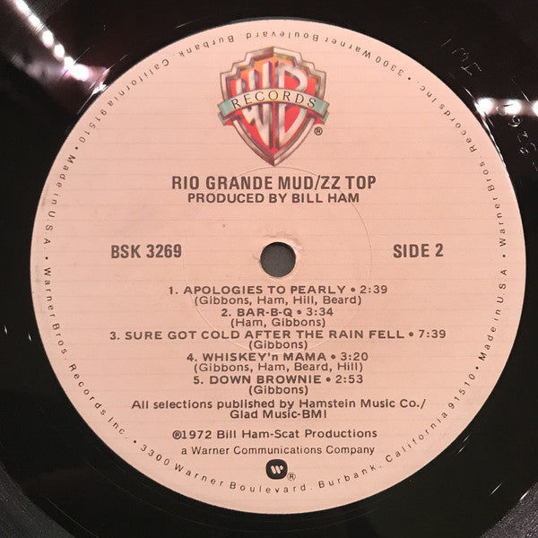 ZZ Top : Rio Grande Mud (LP, Album, RE, Jac)
