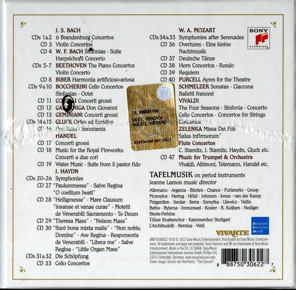 Tafelmusik Baroque Orchestra : The Complete Sony Recordings (47xCD + Box)