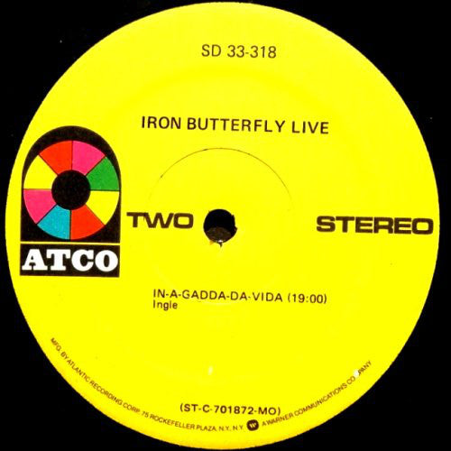 Iron Butterfly : Live (LP, Album, RP, MO )