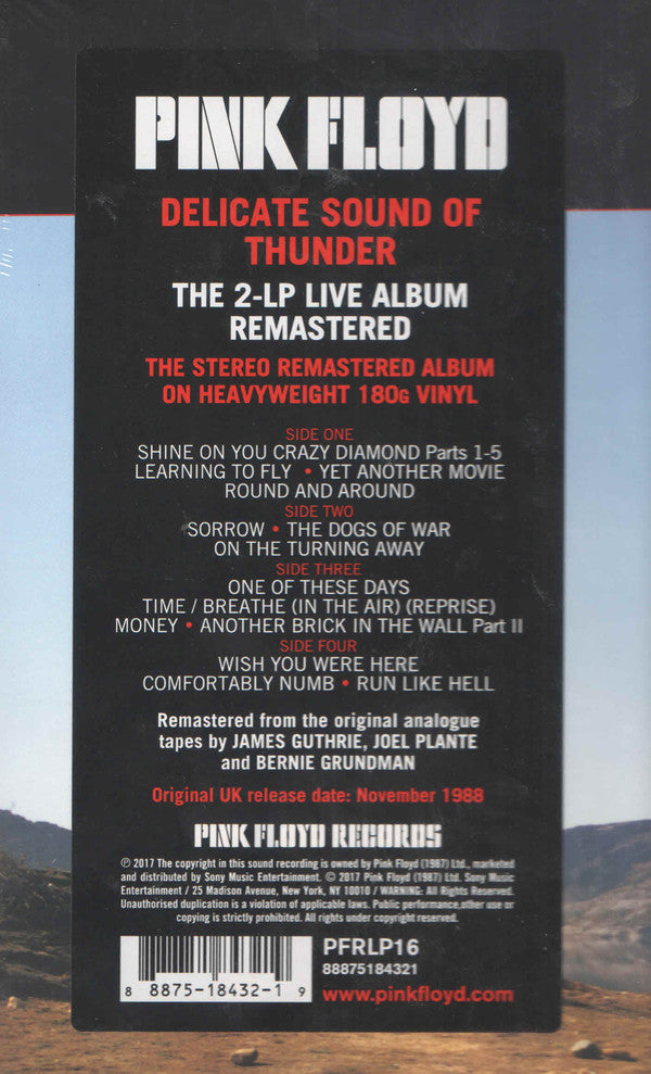 Pink Floyd : Delicate Sound Of Thunder (2xLP, Album, RE, RM, 180)