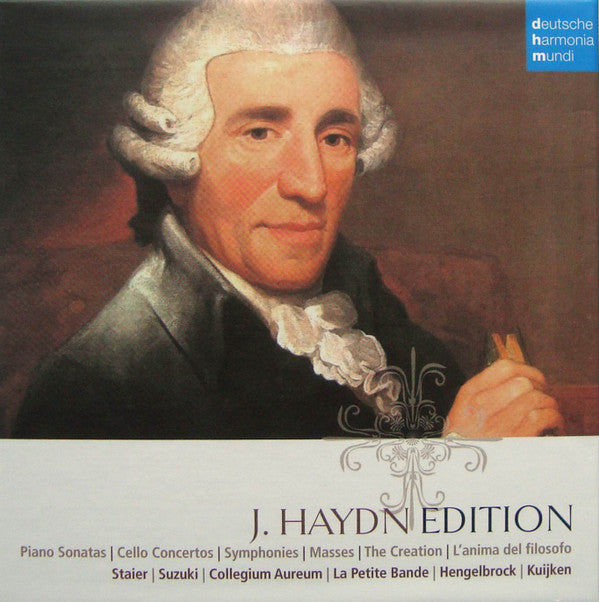 Joseph Haydn / Andreas Staier / Hidemi Suzuki / Collegium Aureum / La Petite Bande / Thomas Hengelbrock / Sigiswald Kuijken : J. Haydn Edition (Piano Sonatas / Cello Concertos / Symphonies / Masses / The Creation / L'Anima Del Filosofo) (CD, Album, RE + CD, Album, RE + CD, Album, RE + CD)