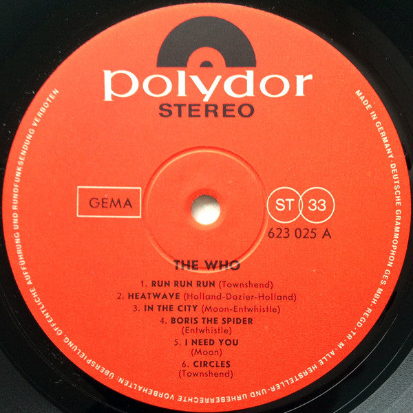 The Who : The Who (LP, Album, RP)