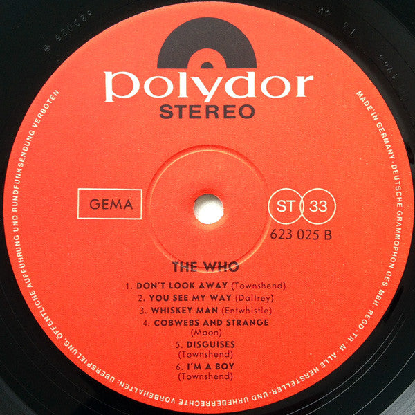The Who : The Who (LP, Album, RP)