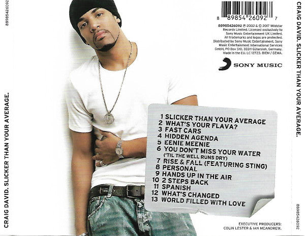 Craig David : Slicker Than Your Average (CD, Album, RE)