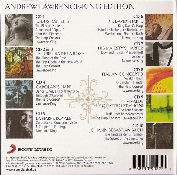 Andrew Lawrence-King, The Harp Consort, Freiburger Barockorchester : Andrew Lawrence-King Edition (10xCD + Box, Comp)