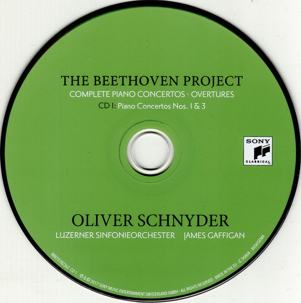 Oliver Schnyder, Luzerner Sinfonieorchester, James Gaffigan : The Beethoven Project – Complete Piano Concertos ∙ Overtures (3xCD)