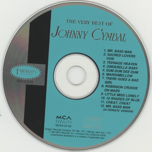 Johnny Cymbal : The Very Best Of Johnny Cymbal (CD, Comp)