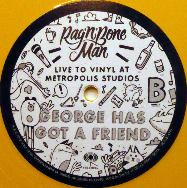 Rag'n'Bone Man : Live To Vinyl At Metropolis Studios (12", RSD, Single, Ltd, Yel)