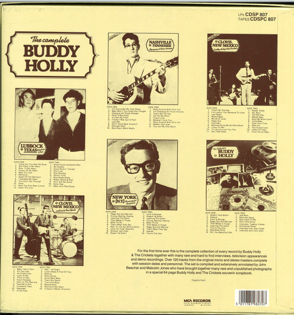 Buddy Holly : The Complete Buddy Holly (6xLP, Comp, Boo + Box, RE)