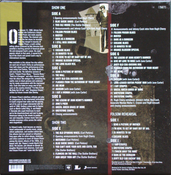 Johnny Cash : At Folsom Prison (5xLP, Album + Box, RSD, Dlx, Ltd, Num)