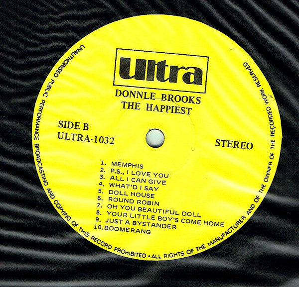 Donnie Brooks : The Happiest (LP, Comp)