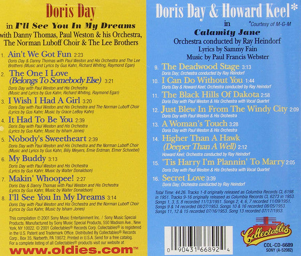 Doris Day : I'll See You In My Dreams/Calamity Jane (CD, Comp)