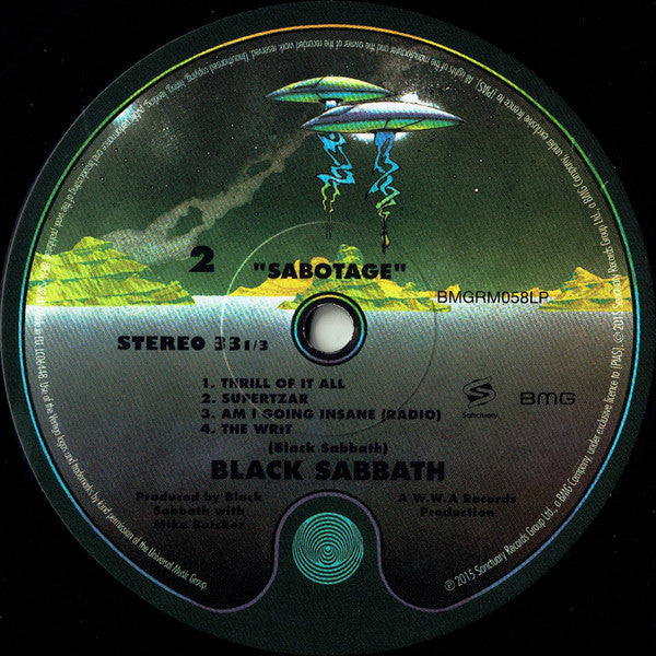 Black Sabbath : Sabotage (LP, Album, RE, RM, 180)