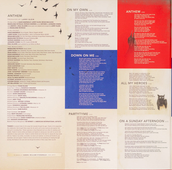 Madeleine Peyroux : Anthem (LP, Red + LP, Blu + Album, Ltd)