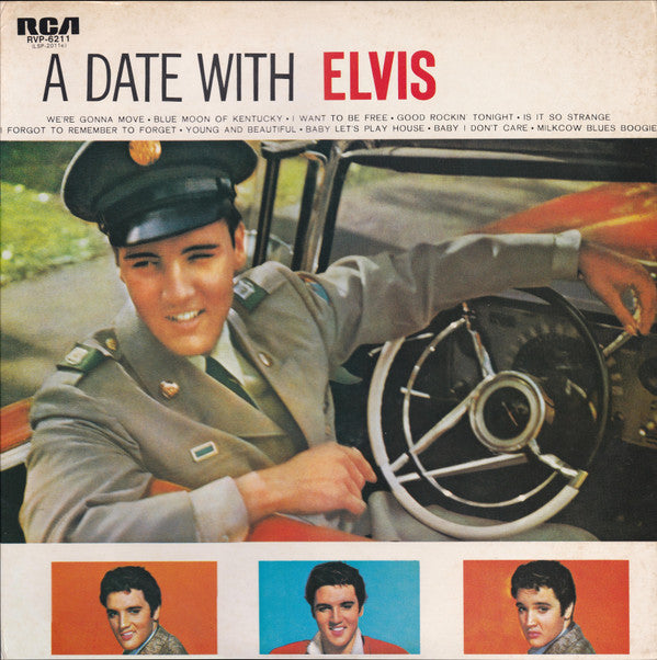 Elvis Presley : A Date With Elvis (LP, Comp, RE)