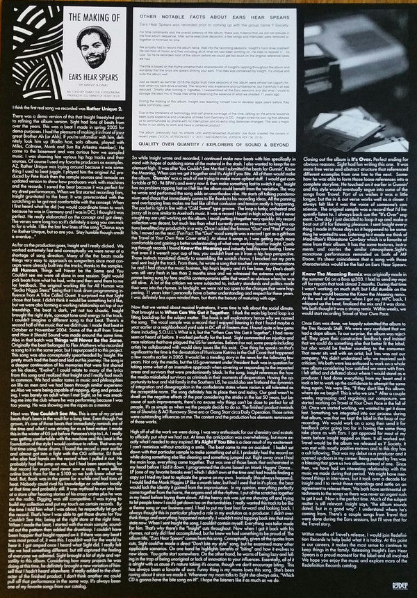 Damu The Fudgemunk : Ears Hear Spears - Instrumentals (LP, Album, Ltd, Gre)