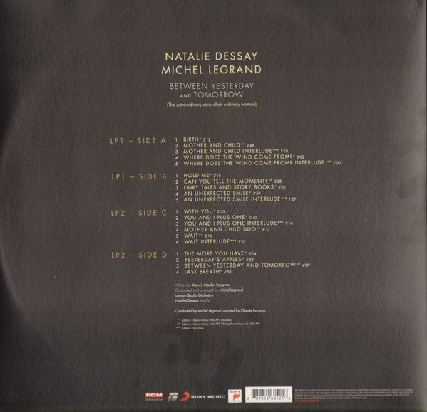 Natalie Dessay, Michel Legrand : Between Yesterday And Tomorrow (2xLP, Album)