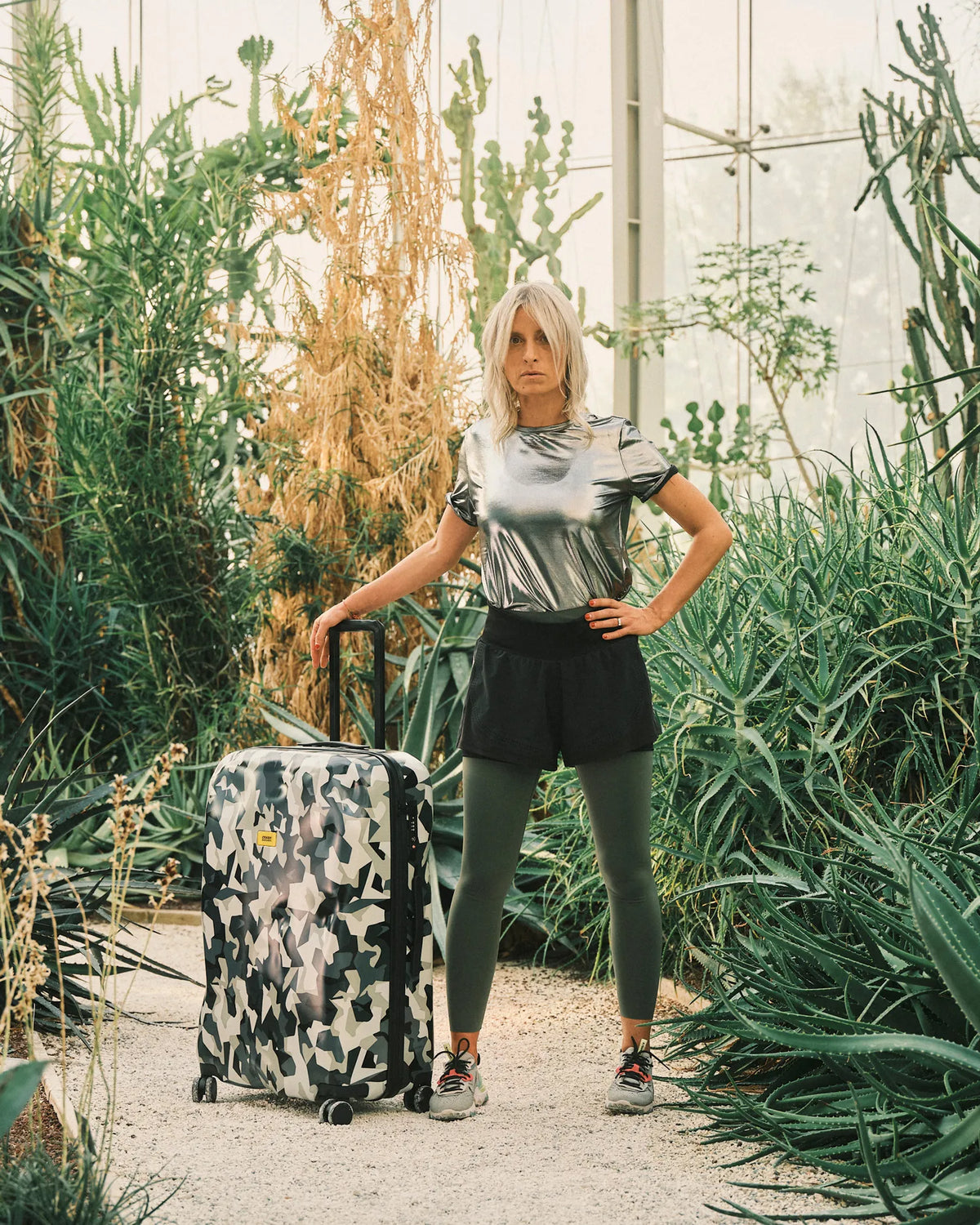 Icon, Camo Medium 4 Wheels Suitcase | Crash Baggage - Wake Concept Store