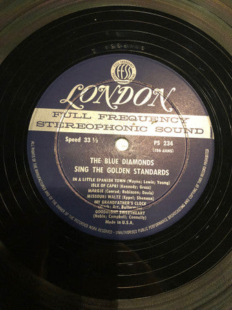 The Blue Diamonds : Sing The Golden Standards (LP, Album)