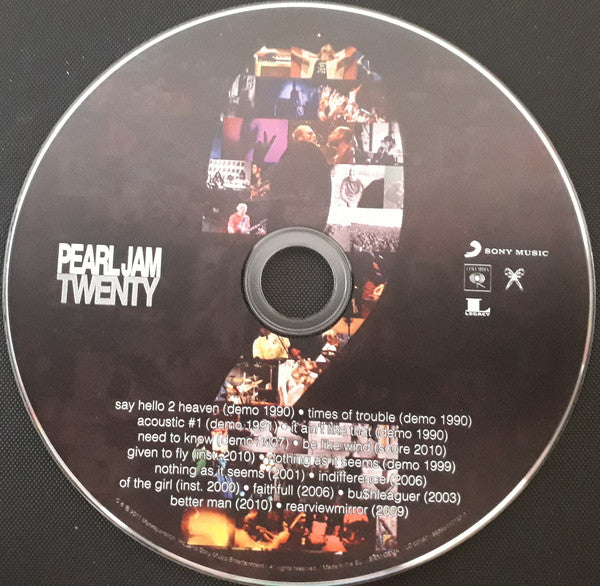 Pearl Jam : Twenty - Original Motion Picture Soundtrack (2xCD, Album, Comp, RE, 3 f)