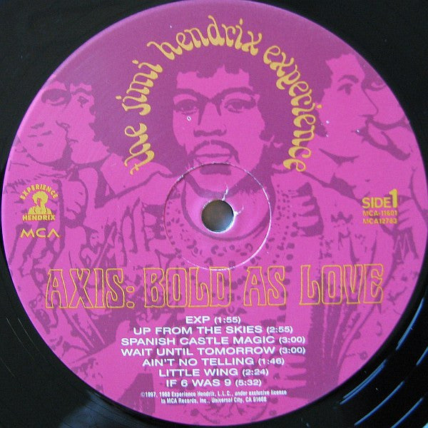 The Jimi Hendrix Experience : Axis: Bold As Love (LP, Album, RE, RM, Gat)