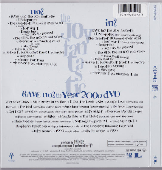 The Artist (Formerly Known As Prince) : Ultimate Rave (Comp + CD, Album, RE + CD, Album, RE + DVD-V, Copy)