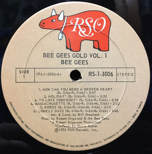 Bee Gees : Bee Gees Gold - Volume One (LP, Comp)