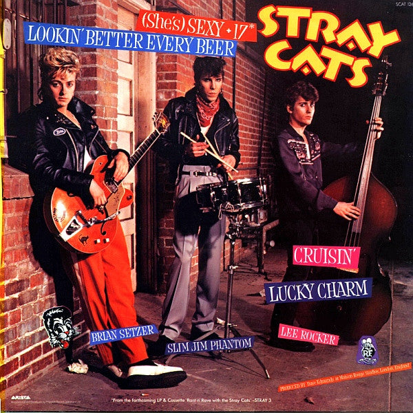 Stray Cats : (She's) Sexy + 17 (12", Maxi)