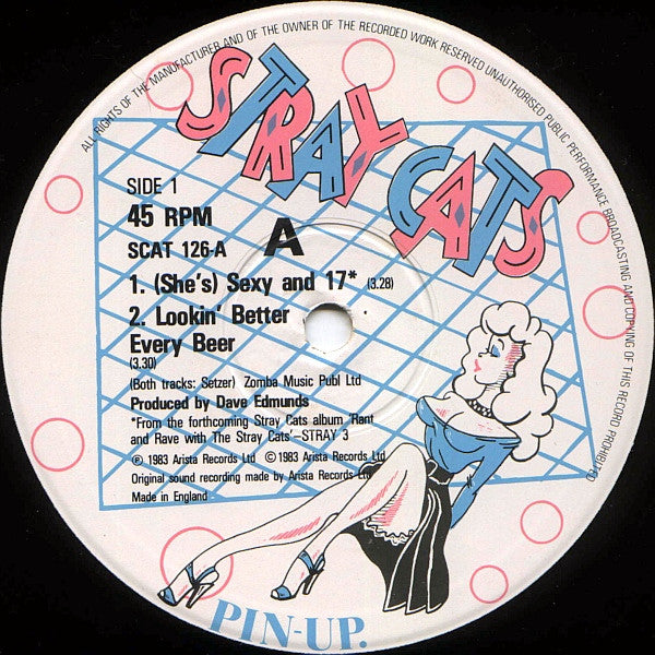 Stray Cats : (She's) Sexy + 17 (12", Maxi)